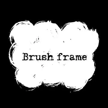 Ink vector dry brush stroke. Vector illustration. Grunge hand drawn watercolor Stock Illustration