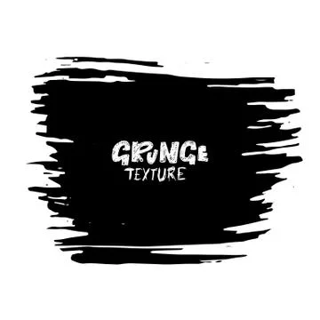 Ink vector dry brush stroke. Vector illustration. Grunge hand drawn watercolor Stock Illustration