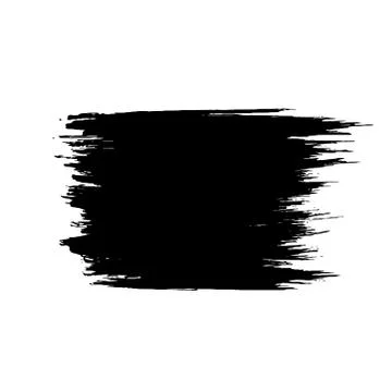 Ink vector dry brush stroke. Vector illustration. Grunge hand drawn watercolor Stock Illustration