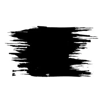 Ink vector dry brush stroke. Vector illustration. Grunge hand drawn watercolor Stock Illustration