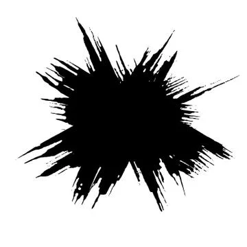 Ink vector dry brush stroke. Vector illustration. Grunge hand drawn watercolor Illustrazione stock