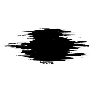 Ink vector dry brush stroke. Vector illustration. Grunge hand drawn watercolor Illustrazione stock