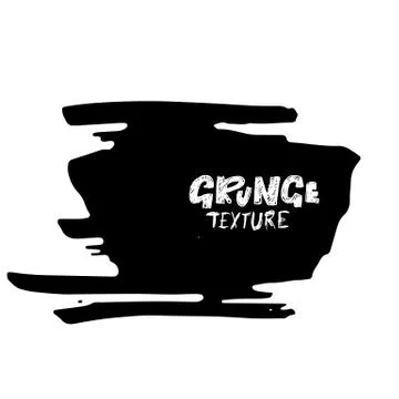 Ink vector dry brush stroke. Vector illustration. Grunge hand drawn watercolor Illustrazione stock