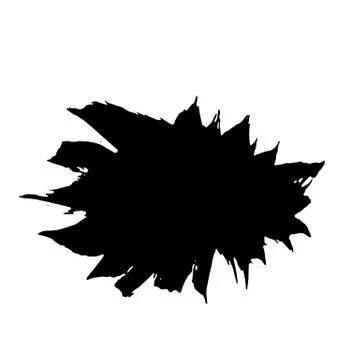 Ink vector dry brush stroke. Vector illustration. Grunge hand drawn watercolor Stock Illustration