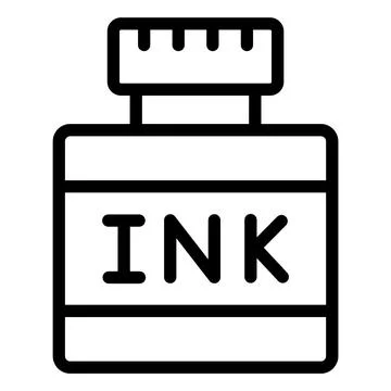 Ink Vector Icon Design Illustration Stock Illustration