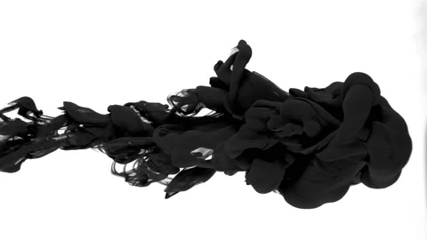 Ink in water 1 Stock Footage 134463250