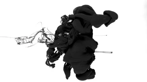 Ink in water 15 Video stock 134476452