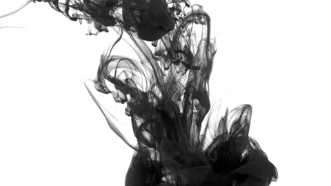 Ink in water 6  Stock Footage 134469181