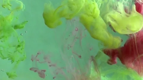 Ink in water animation background | Stock Video | Pond5