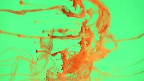 Ink in water chroma key . Stock Footage 74096565