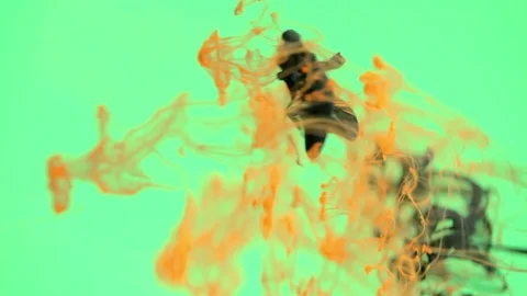 Ink in water chroma key . Stock Footage 74119383