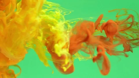 Ink in water chroma key . Stock Footage 74125950