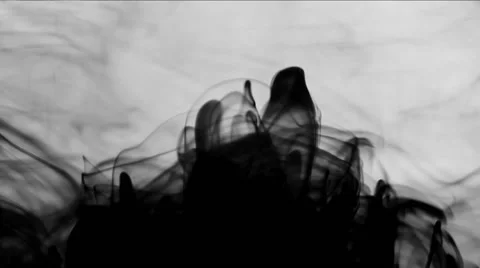 Ink In Water Creates Tornado Illusion Stock Footage 51876431