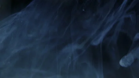 Ink In Water Deep Blue liquid Background Stock Footage 235030841