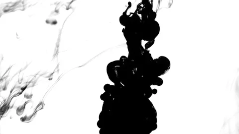 Ink in water effect Stock Footage 97497455