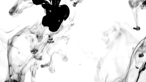 Ink in water effect Stock Footage 97497857