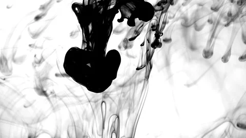 Ink in water effect Stock Footage 97498526