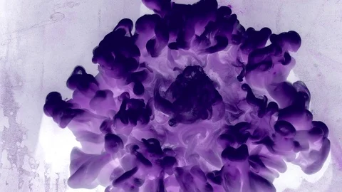 Ink water explosion air pollution purple smog Stock Footage 115430156