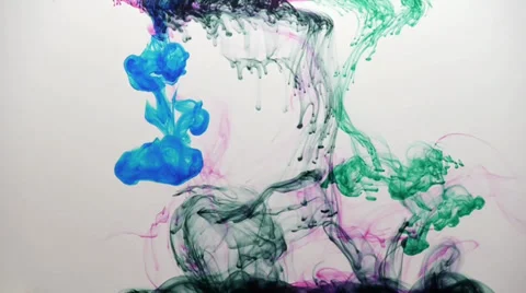 Ink in water Stock Footage 31772224