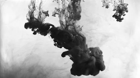 Ink in water Video stock 40031121