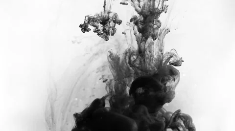 Ink in water Stockbeeldmateriaal 40057745