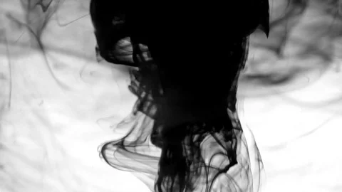 Ink in Water Stock Footage 72491454