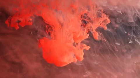 Ink in the water Stock Footage 81324347