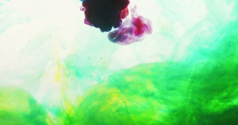 Ink in Water Stock Footage 87384517