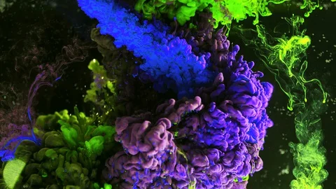 Ink in Water Stock Footage 128177840