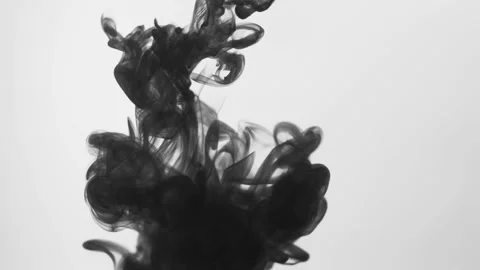 Ink in the water Video stock 169886137