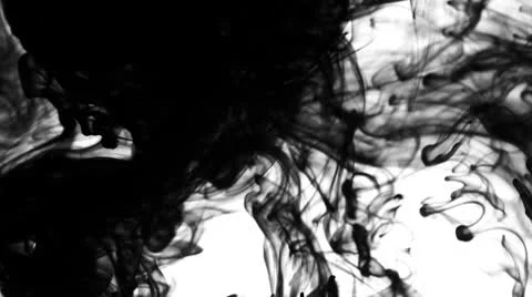 Ink in Water - full frame Video stock 8990825