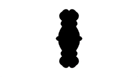 Ink in water, full white to full black screen Video stock 2391439