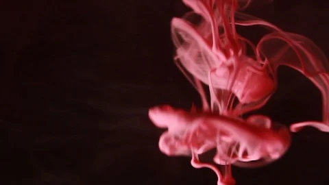  ink in water, liquid overlay Stock Footage 87201302