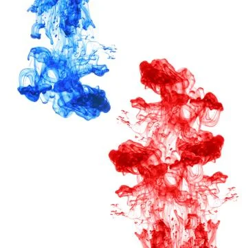 Ink in water Stock Photos