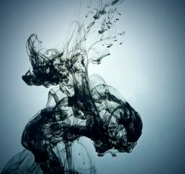 Ink in water Stock Photos