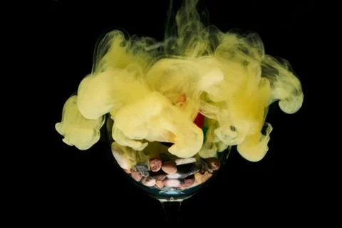 Ink in water Stock Photos