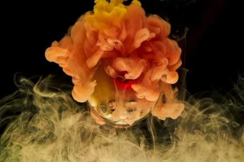 Ink in water Stock Photos