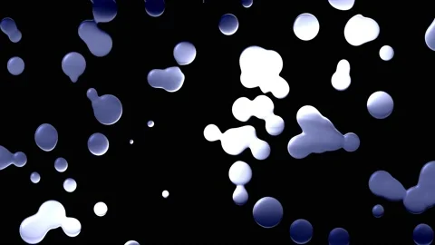 Ink, water slow drop animation background Video stock 208626752