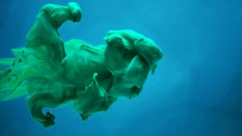 Ink In Water, Slow Motion Stock Footage 105584266