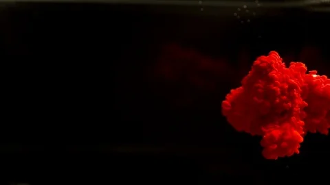 Ink in water slow motion multicolor Stock-Footage 87009737