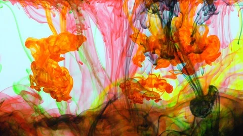 Ink In Water Slow Motion Spreading Background 3 Stock Footage 96417468