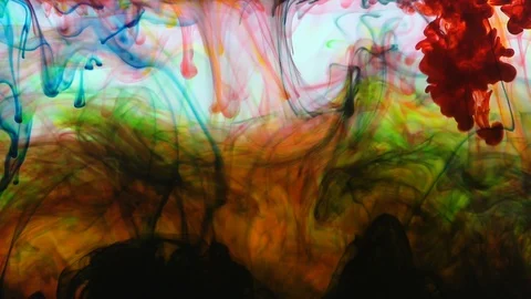 Ink In Water Slow Motion Spreading Background 7 Stock Footage 96423714