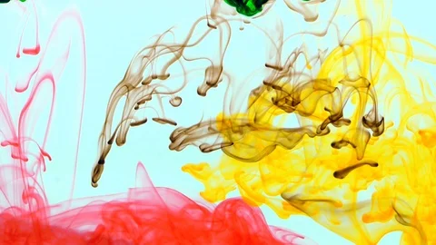 Ink In Water Slow Motion Spreading Background 8 Stock Footage 96423785