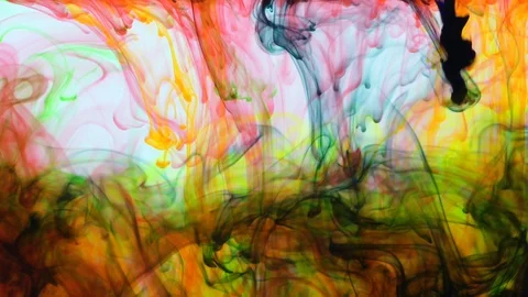 Ink In Water Slow Motion Spreading Background 5 Stock Footage 96429445