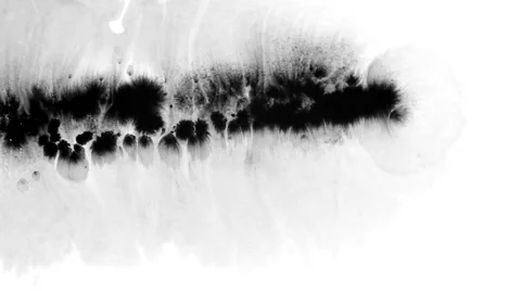 The Ink on Wet Paper Stock Footage 52482202