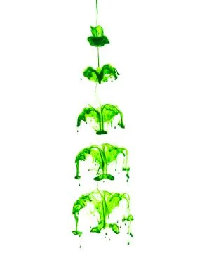 Ink on white background Stock Photos
