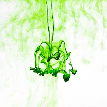 Ink on white background Stock Photos
