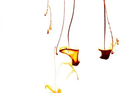 Ink on white background Stock Photos