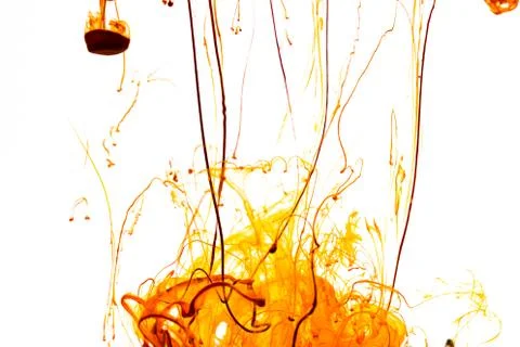 Ink on white background Stock Photos
