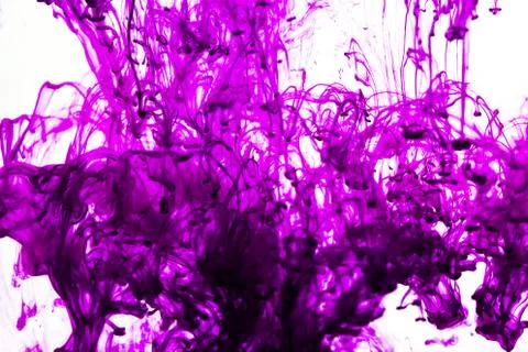 Ink on white background Stock Photos